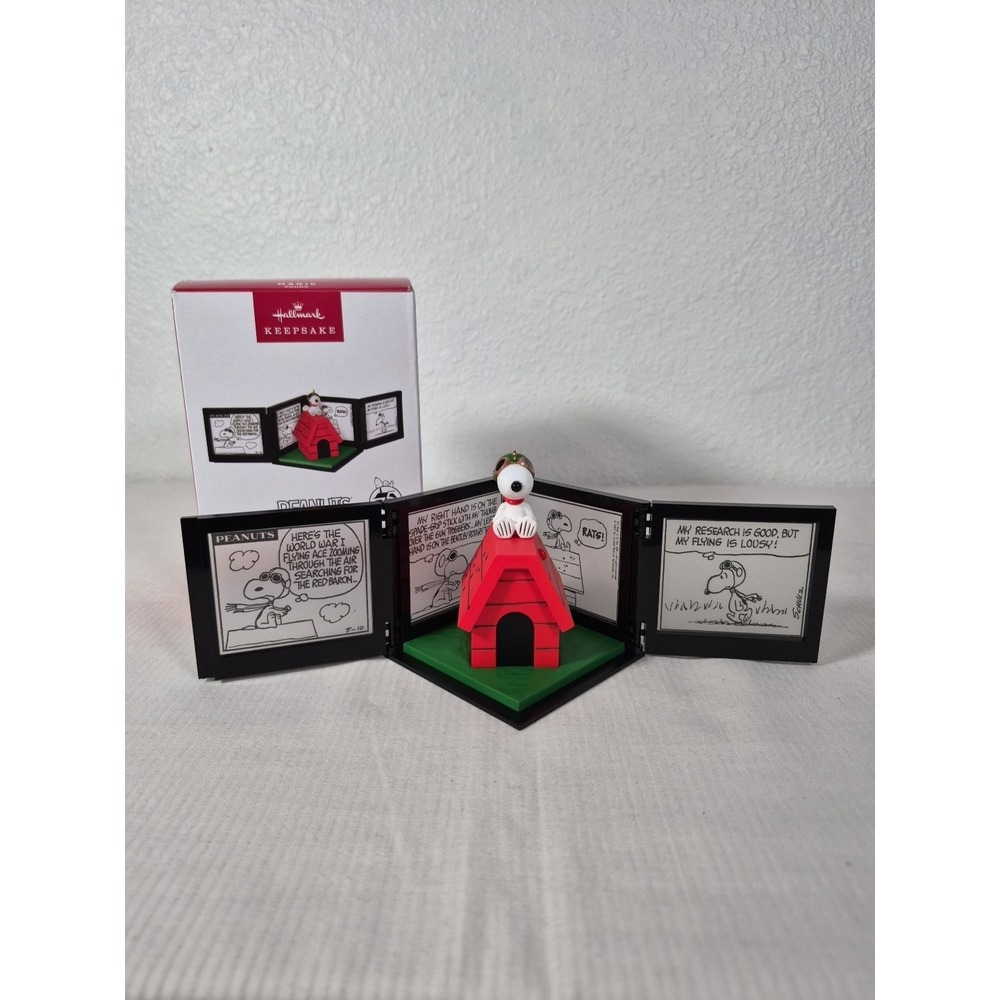2025 Hallmark Ornament - SNOOPY AS THE FLYING ACE Peanuts Magic Sound